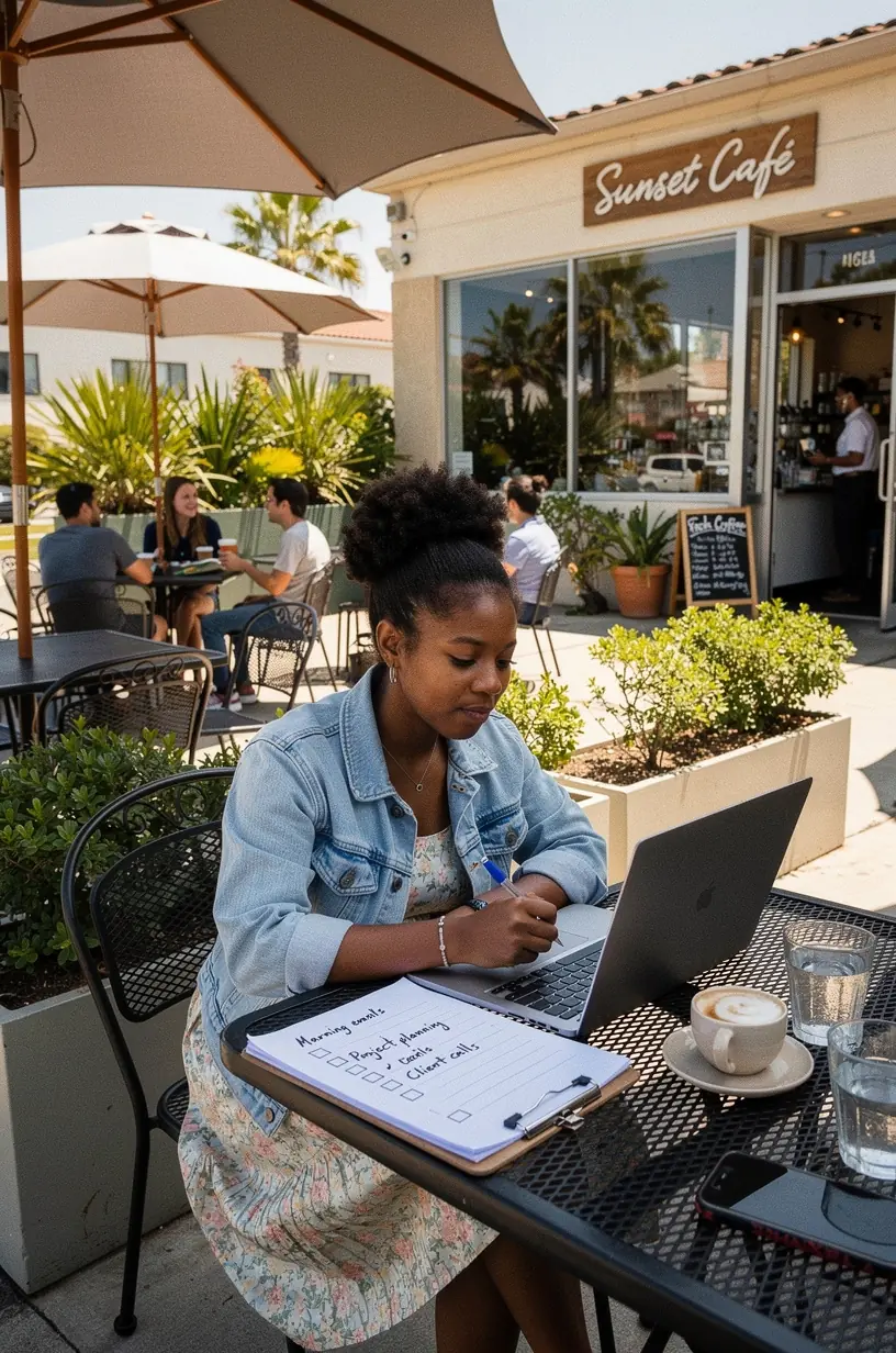 Illustration of goal setting for long-term success