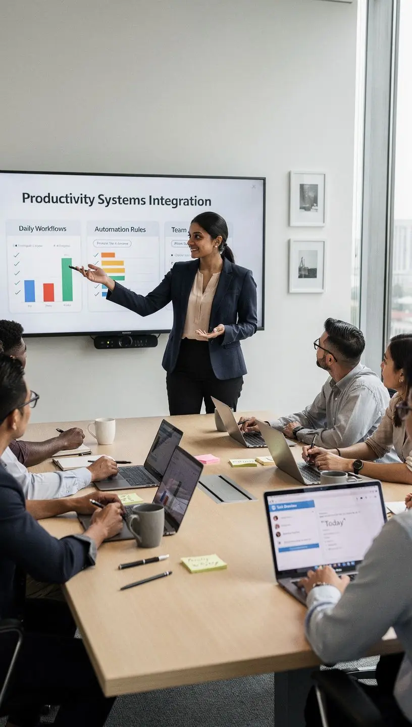 Person enjoying a productive morning routine