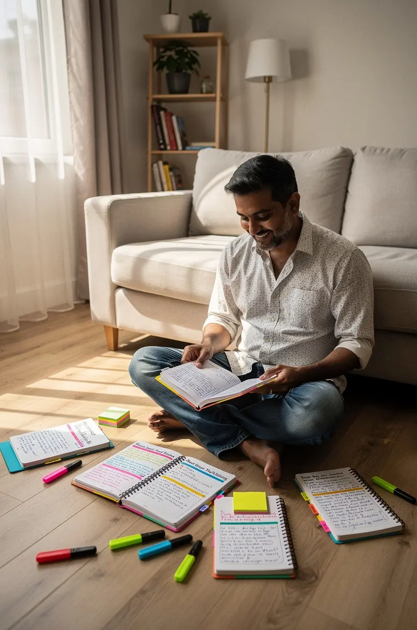 Personal finance tracking process illustration for effective budgeting.